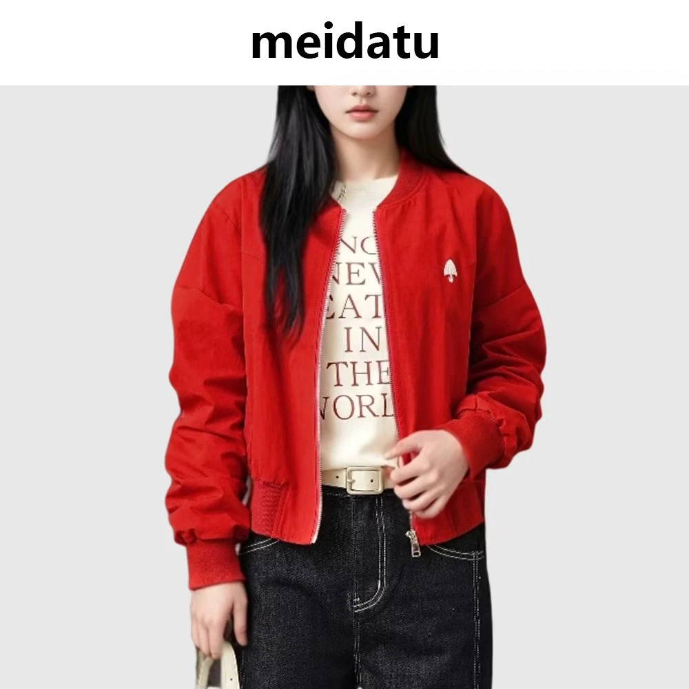 美哒兔（街头倩影）美式复古时髦棒球服外套（小个子版）CK2230-5Q