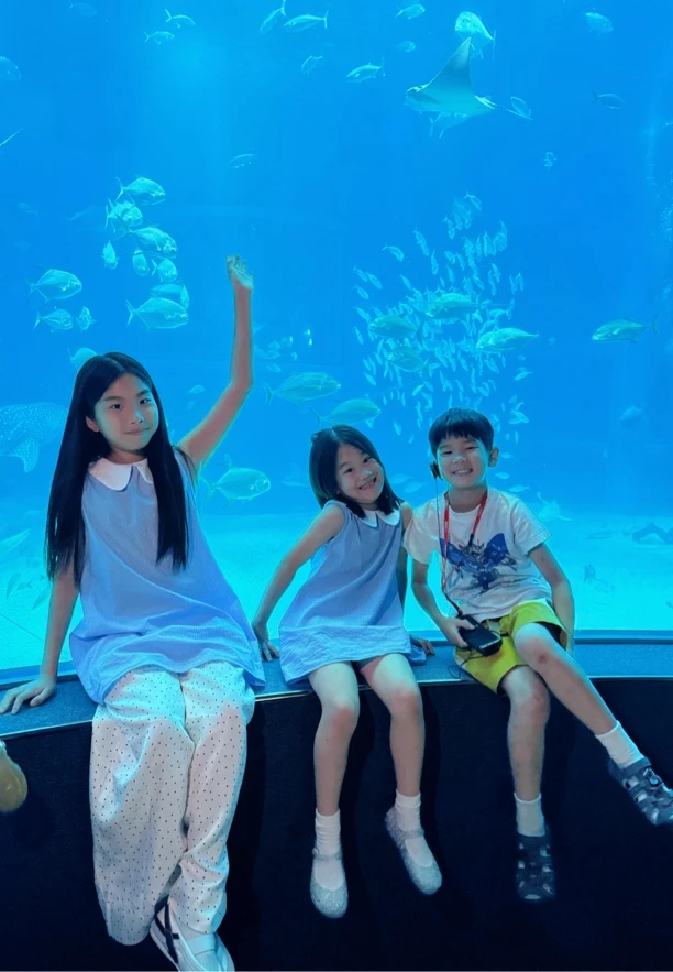 蓝色无袖条纹衬衫裙清新夏季连衣裙