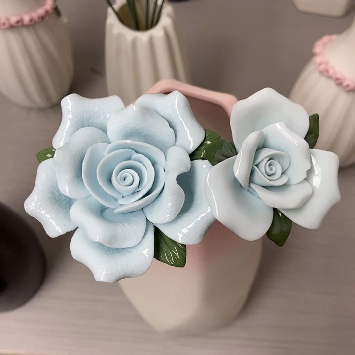 陶瓷手工制作陶瓷花