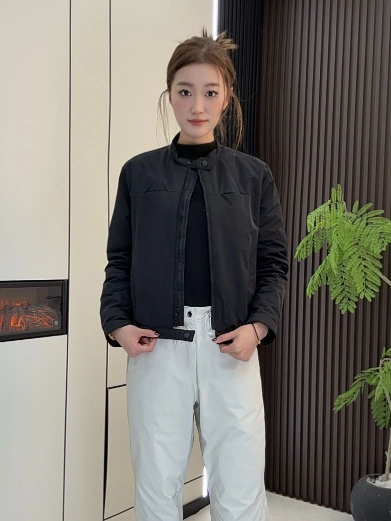 【秋冬新款】休闲百搭秋冬加棉极简风潮流短外套夹克简约女