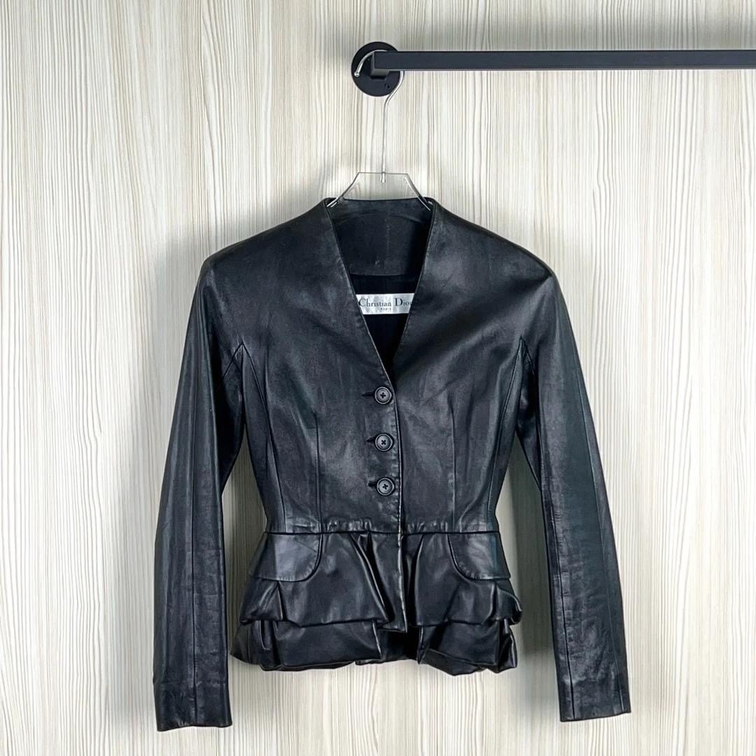 99新 DIOR/迪奥 皮衣/尺码34/成色以直播间为准/GSS12715