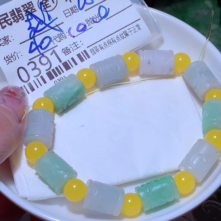 越***翡翠未镶嵌颈饰不