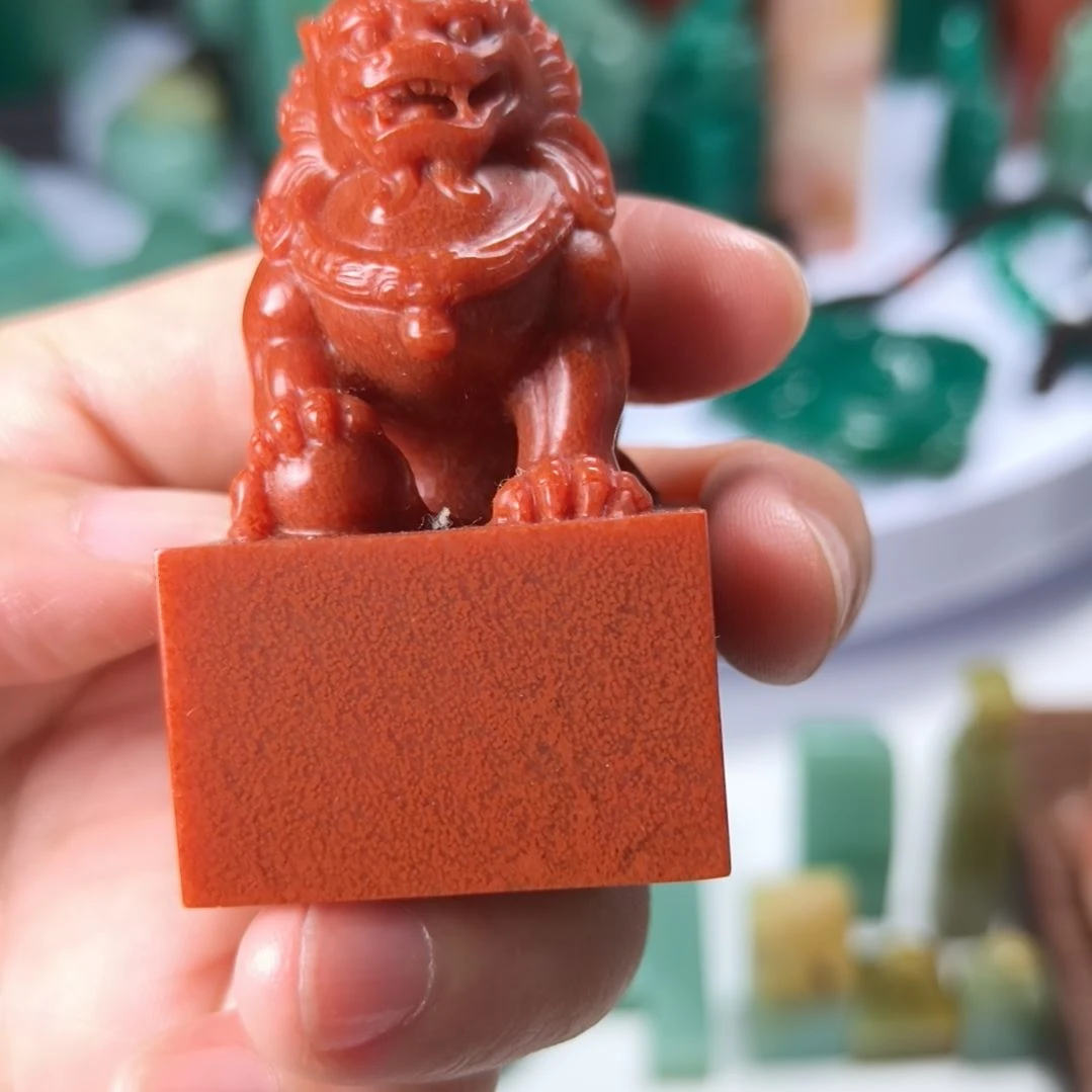 印石寿山石水洞兽钮