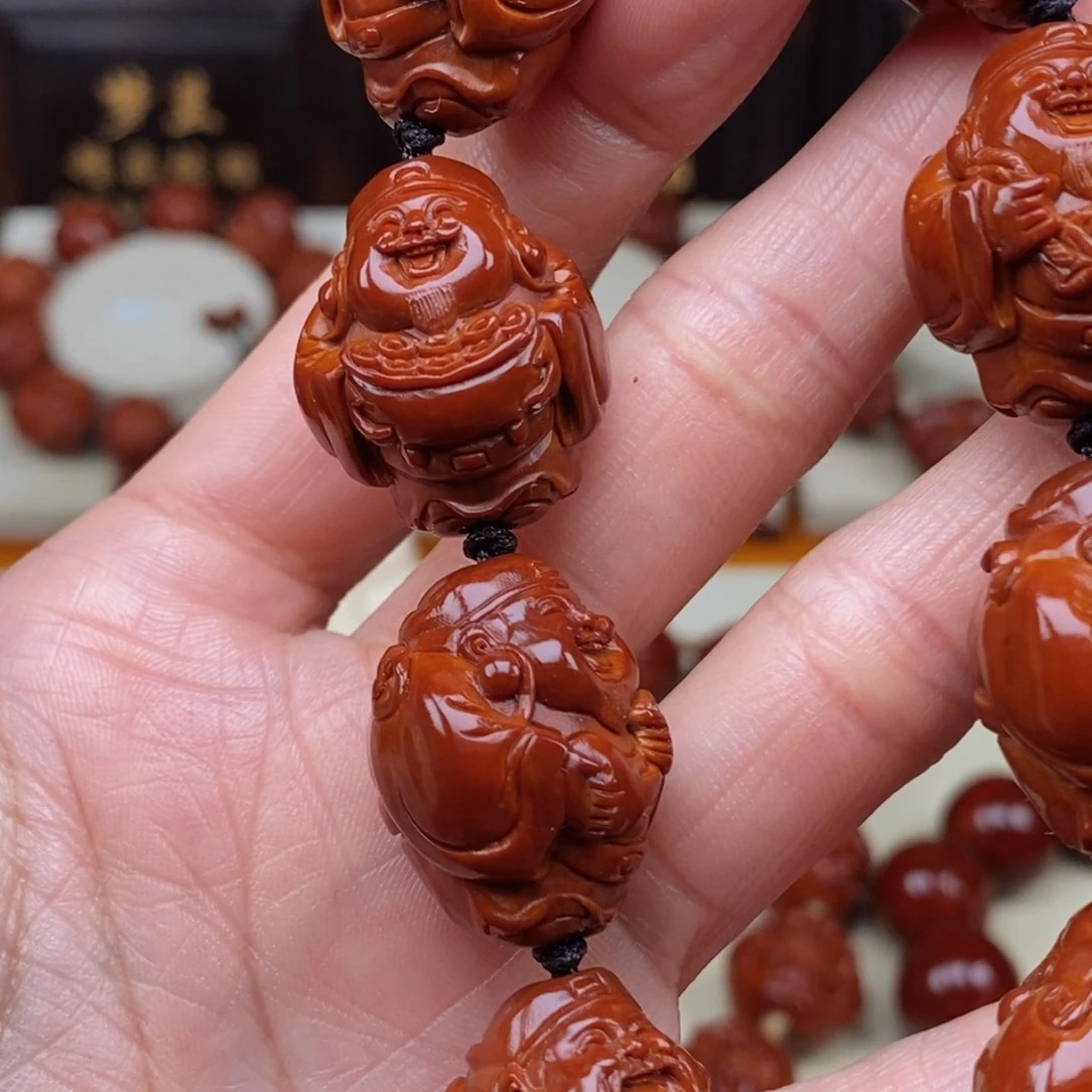 橄榄核吊坠?****?财神，