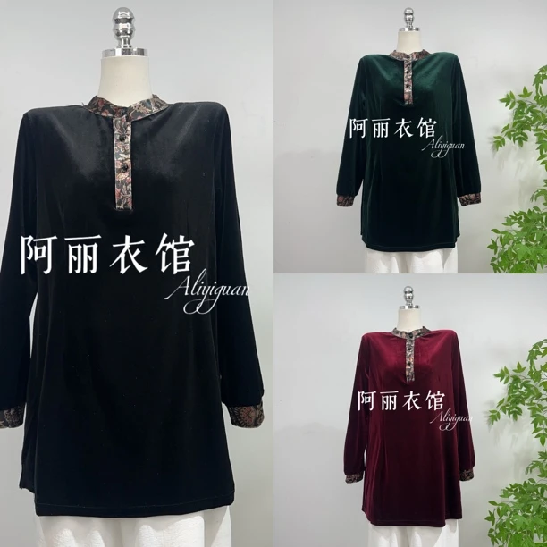 M25A31冬款金丝绒时尚短款上衣彰显独特魅力
