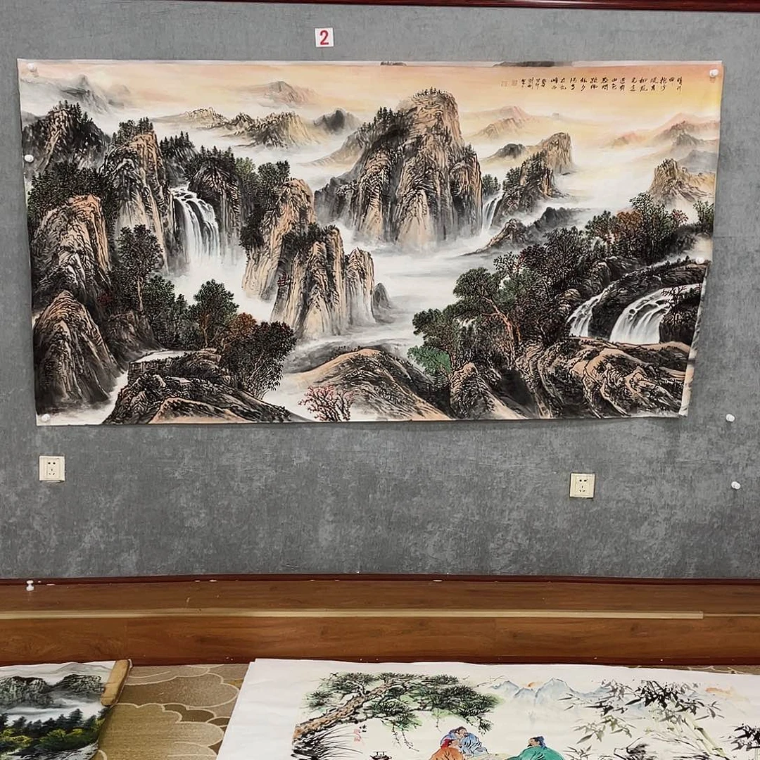 国画玲**致定制作品画心