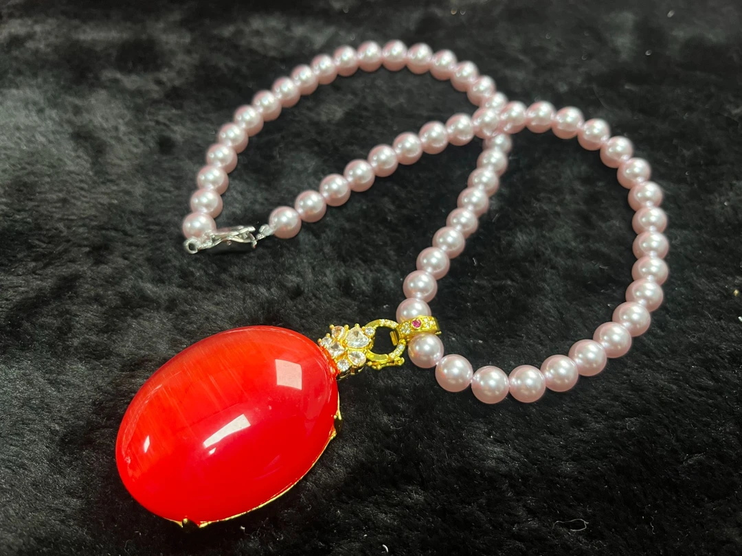 菲菲高奢-馆藏轻奢红宝项链-XL0061