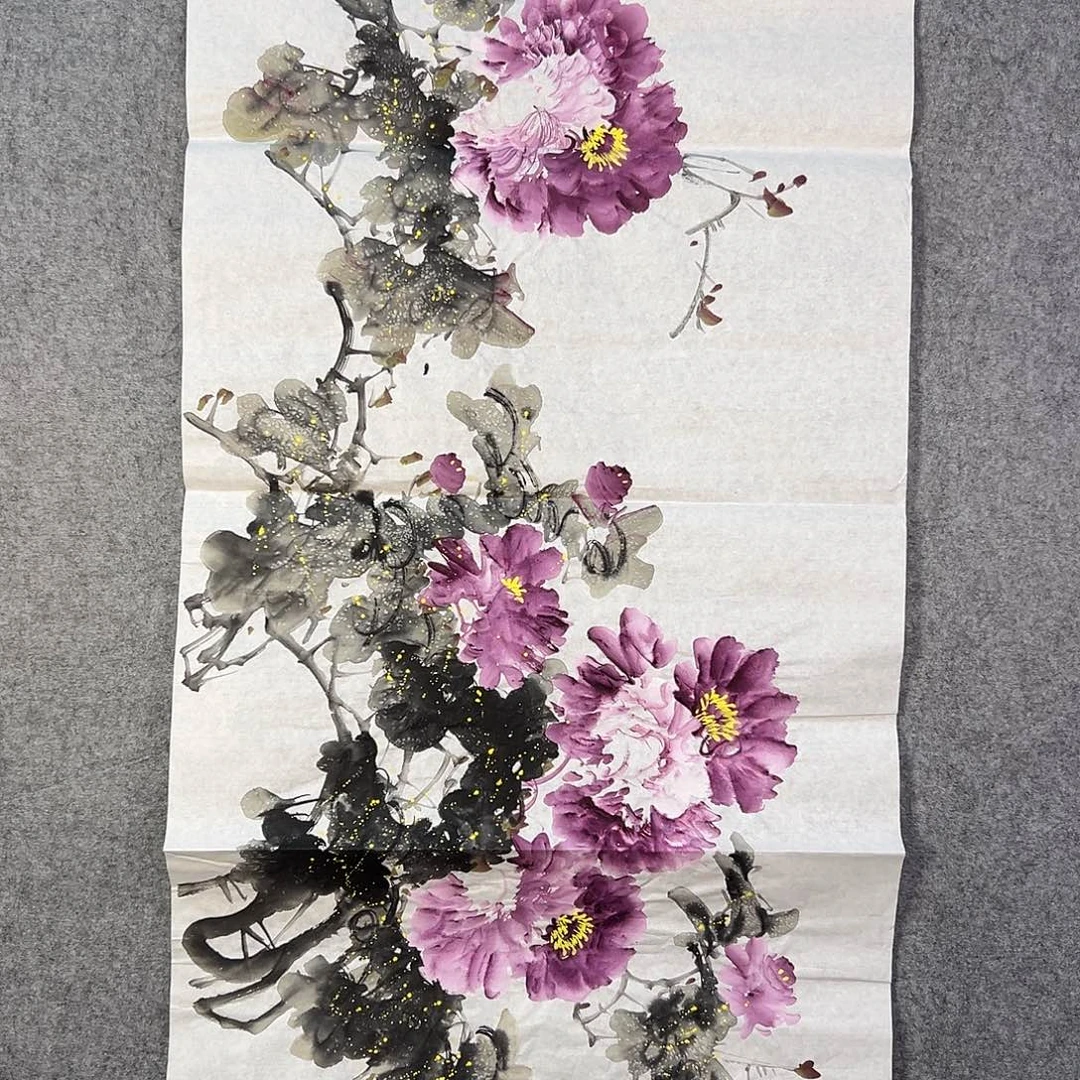 国画571 牡丹之歌中写有两位诗人和他