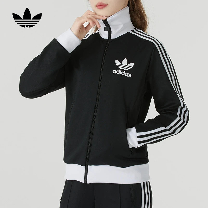 adidas/阿迪达斯2025春季新款三叶草女装运动服外套时尚休闲夹克