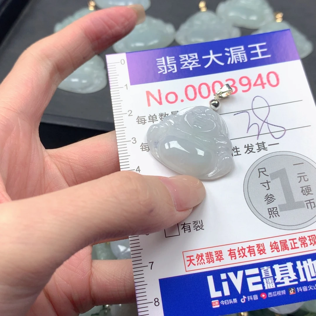翡翠未镶嵌吊坠(不含链)
