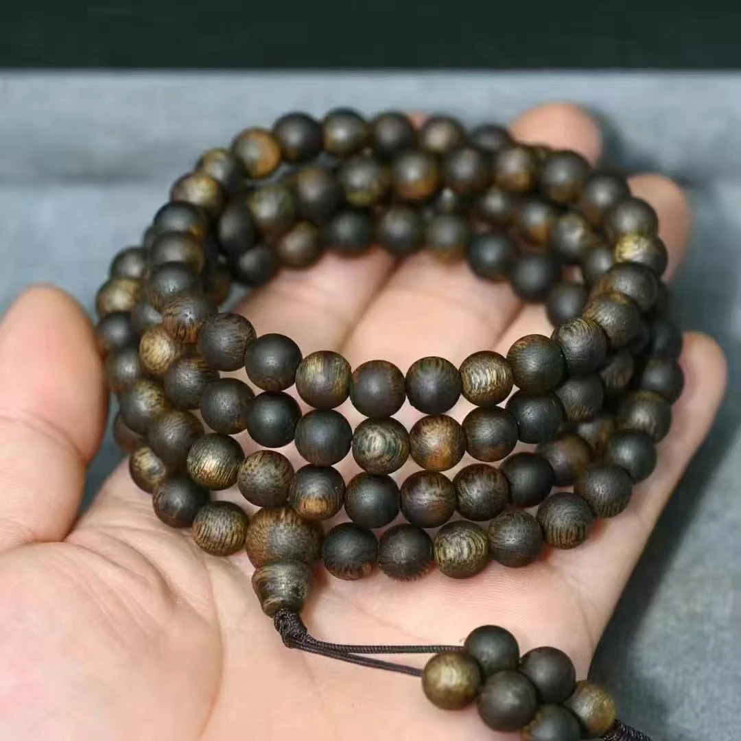 沉香老杨收藏香（命根子）必拍款0.7圆珠多圈20g+发一条