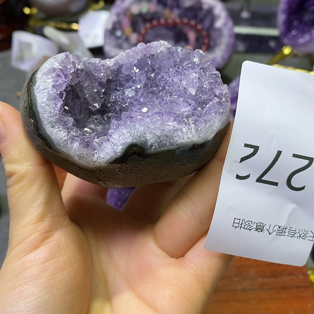 紫晶珠宝半成品未镶嵌