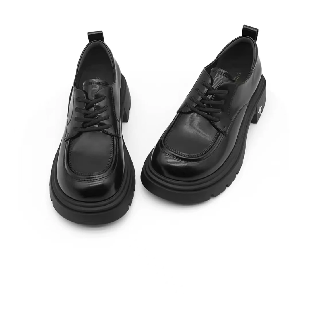 889-6/135 英伦风乐福鞋复古经典系带鞋厚底通勤