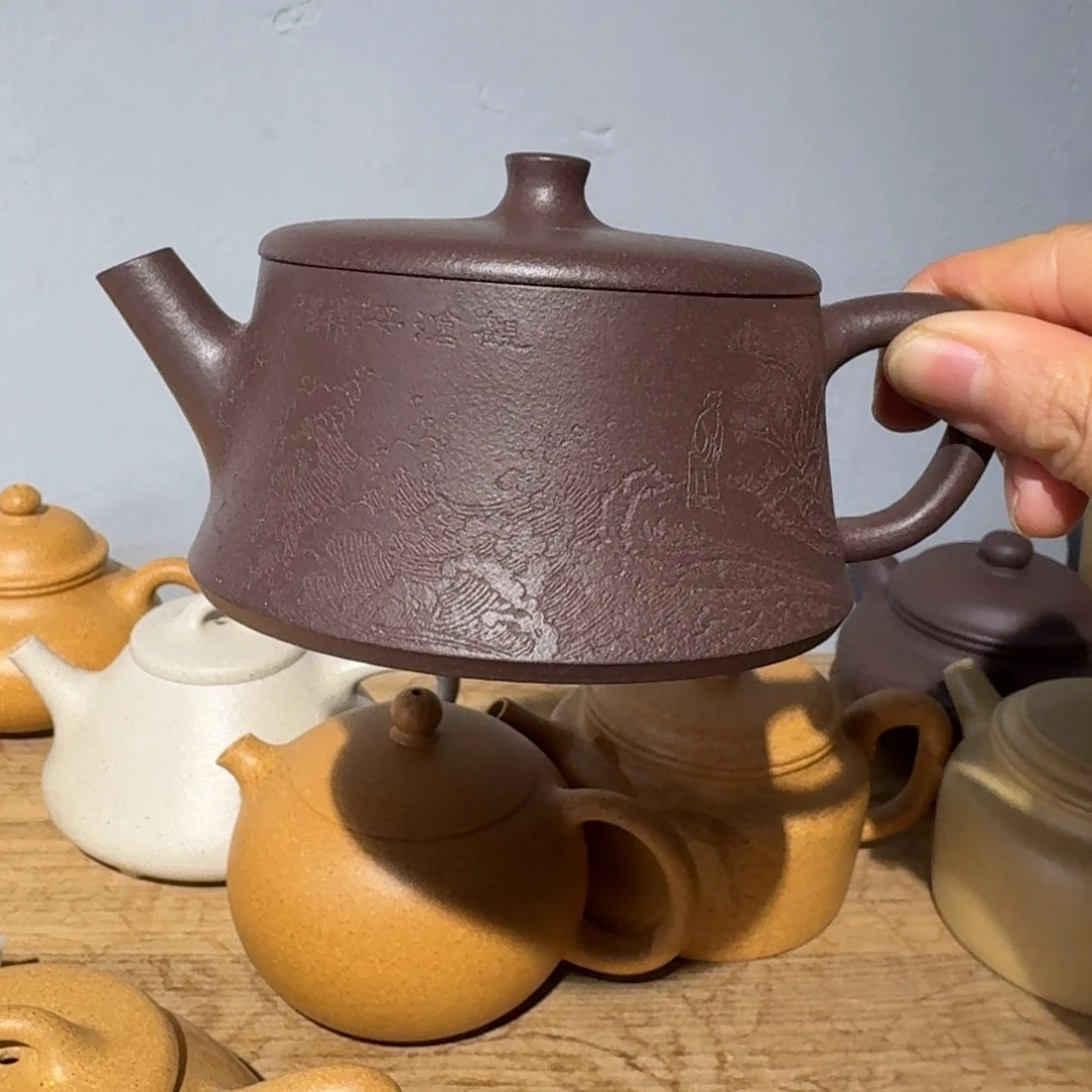 紫泥茶壶天青180毫升左右
