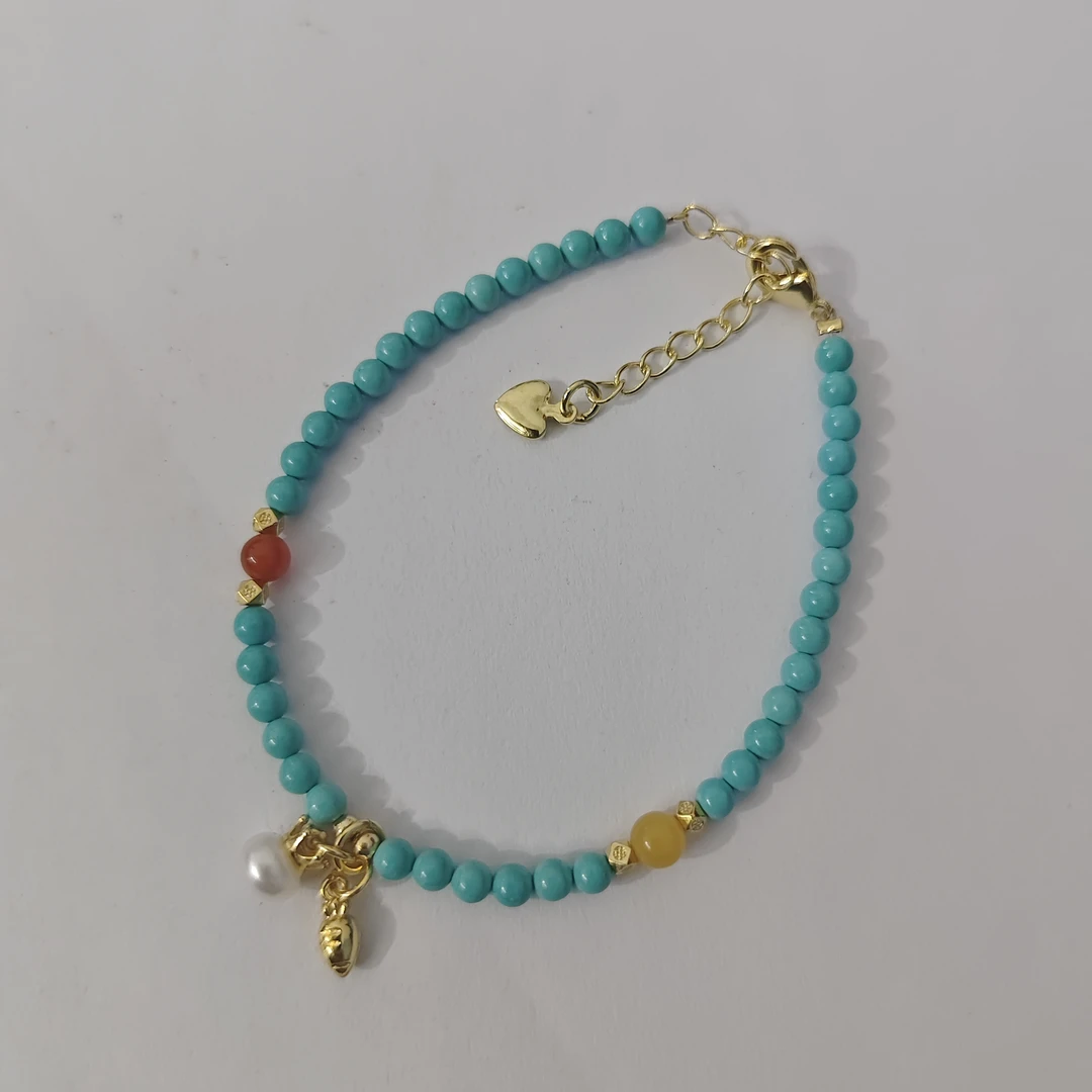 【安林原创设计】春夏小清新高瓷3.5MM松DIY款带延长链