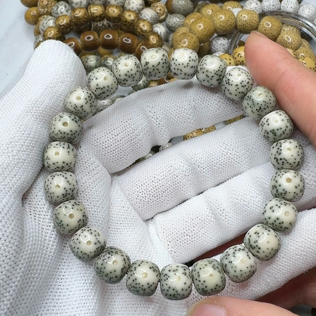 星月菩提手串10冰青花同枝糯冰