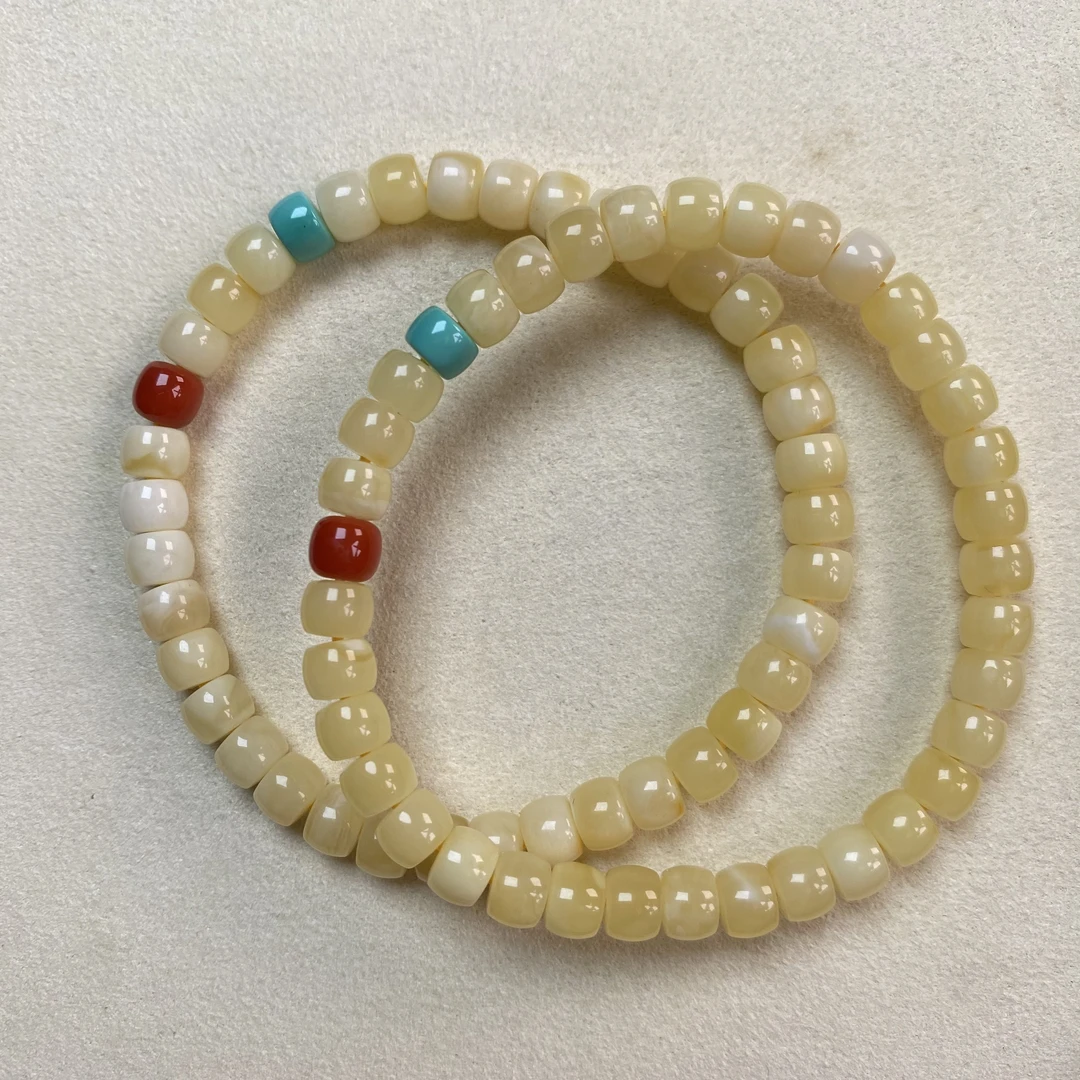 无任何优化原矿俄料白蜡直切手链Z060多样性发其一