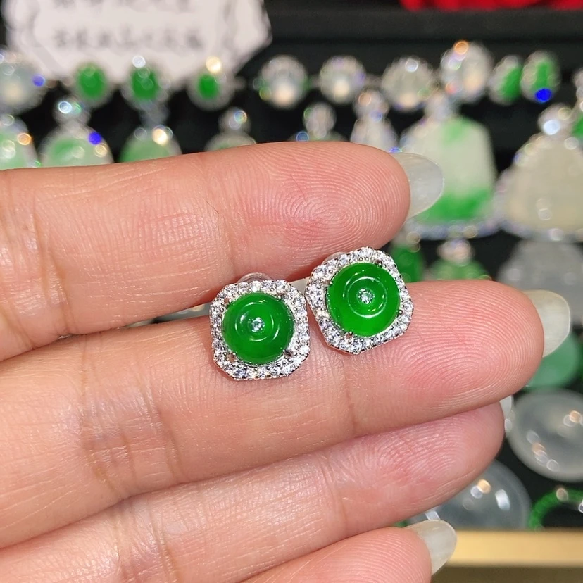 【闪购商品】未镶嵌翡翠耳饰天然翡翠