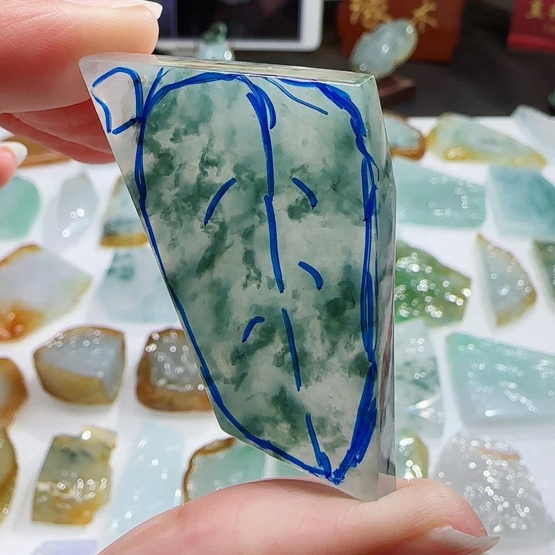 定制翡翠未镶嵌翡翠挂件包工