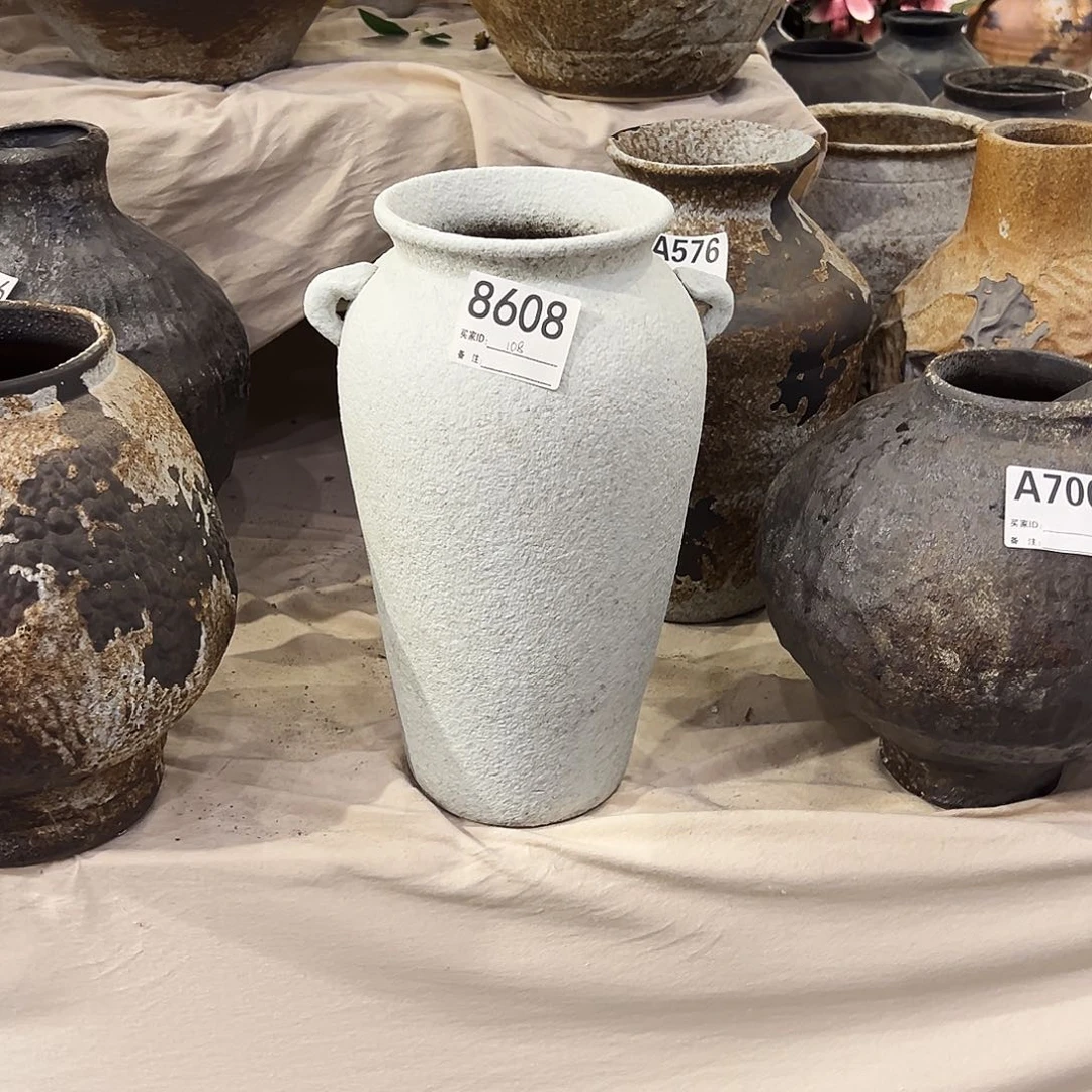 瓶幸*草8608高32口10陶瓷花瓶无孔