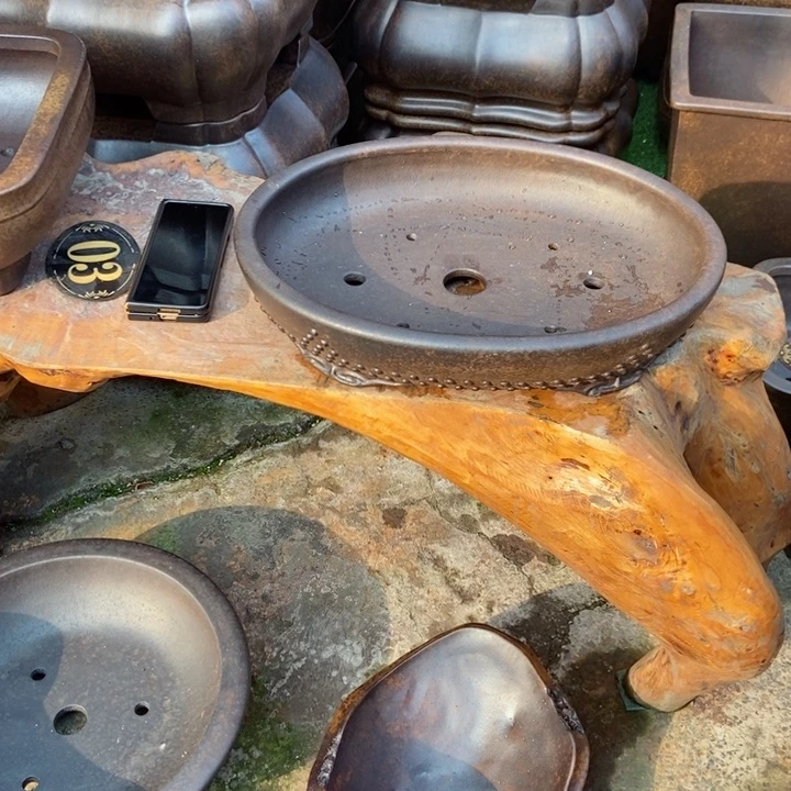 红陶小*杨冬益紫砂花盆