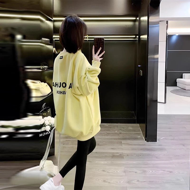 早秋卫衣女春秋薄款宽松2025新款独特绝美松弛感慵懒风巨好看上衣