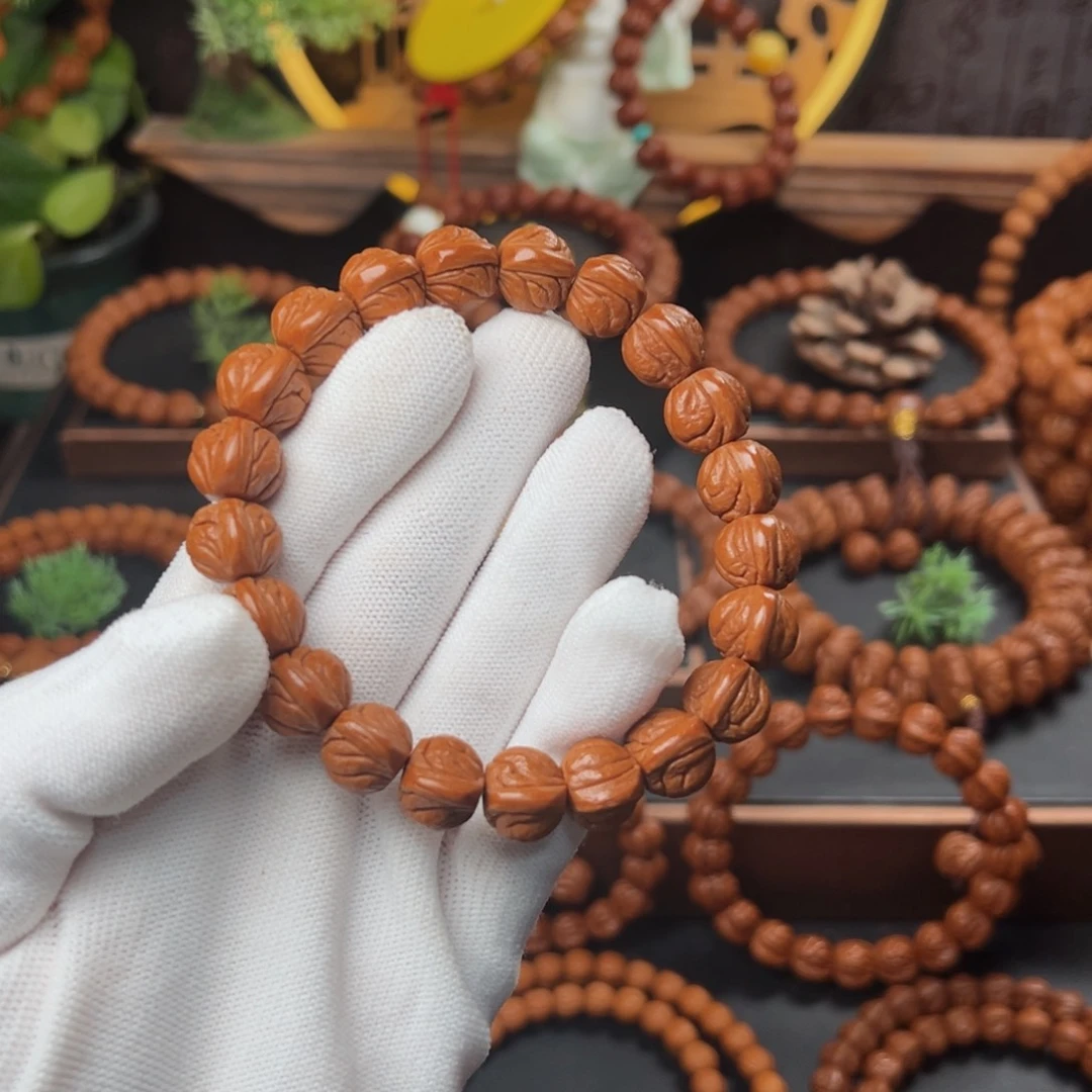 吊坠桃核1.2玉龙脊手串