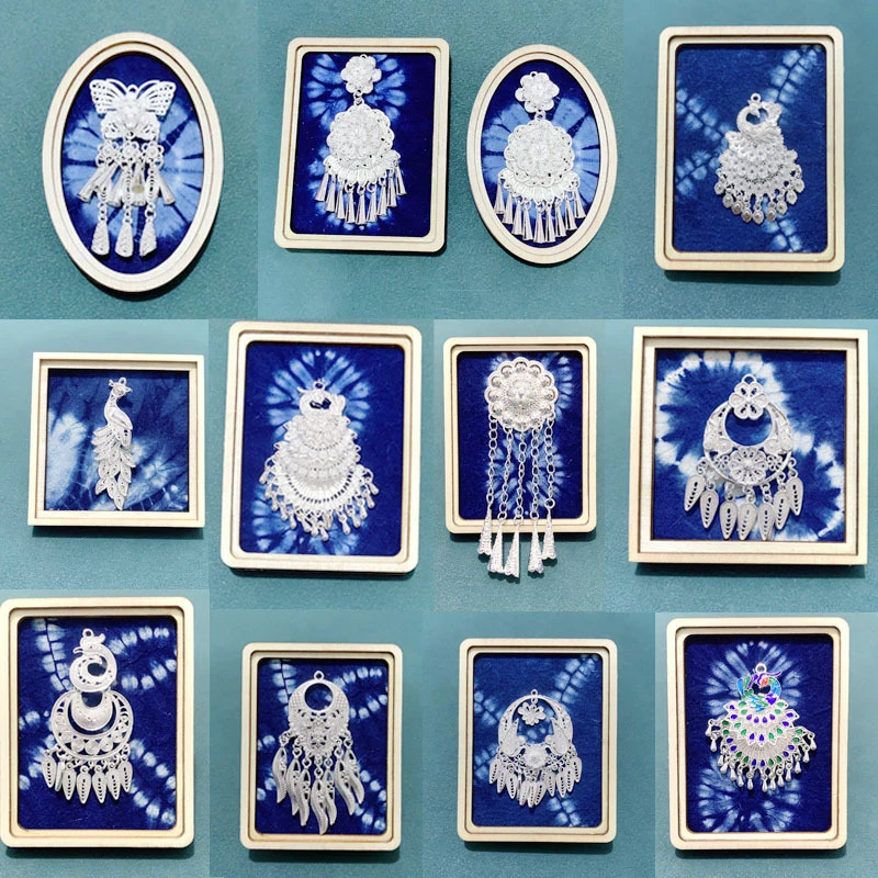 苗族侗族小众文创蓝染冰箱贴云南丽江大理扎染冰箱贴民族特色