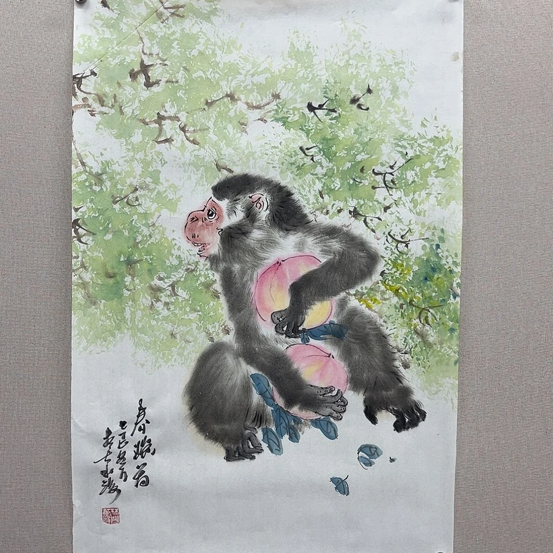 国画艺术家真人手绘