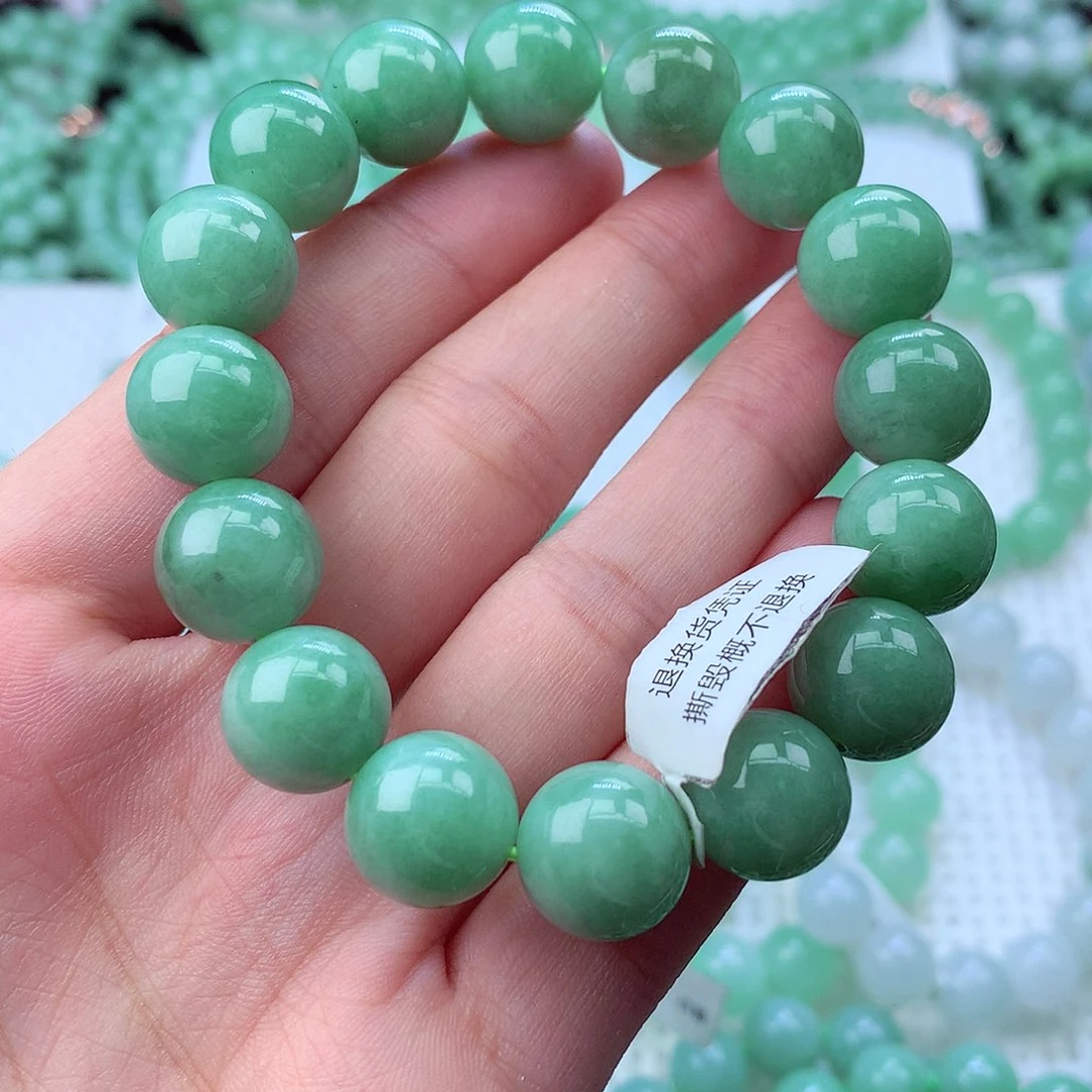 翡翠未镶嵌毛衣链卡13