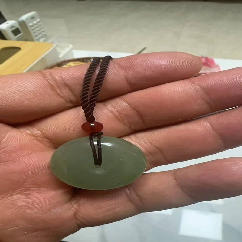 佘太翠高冰透玉石冰美人女款吊坠平安扣（私拍不发）