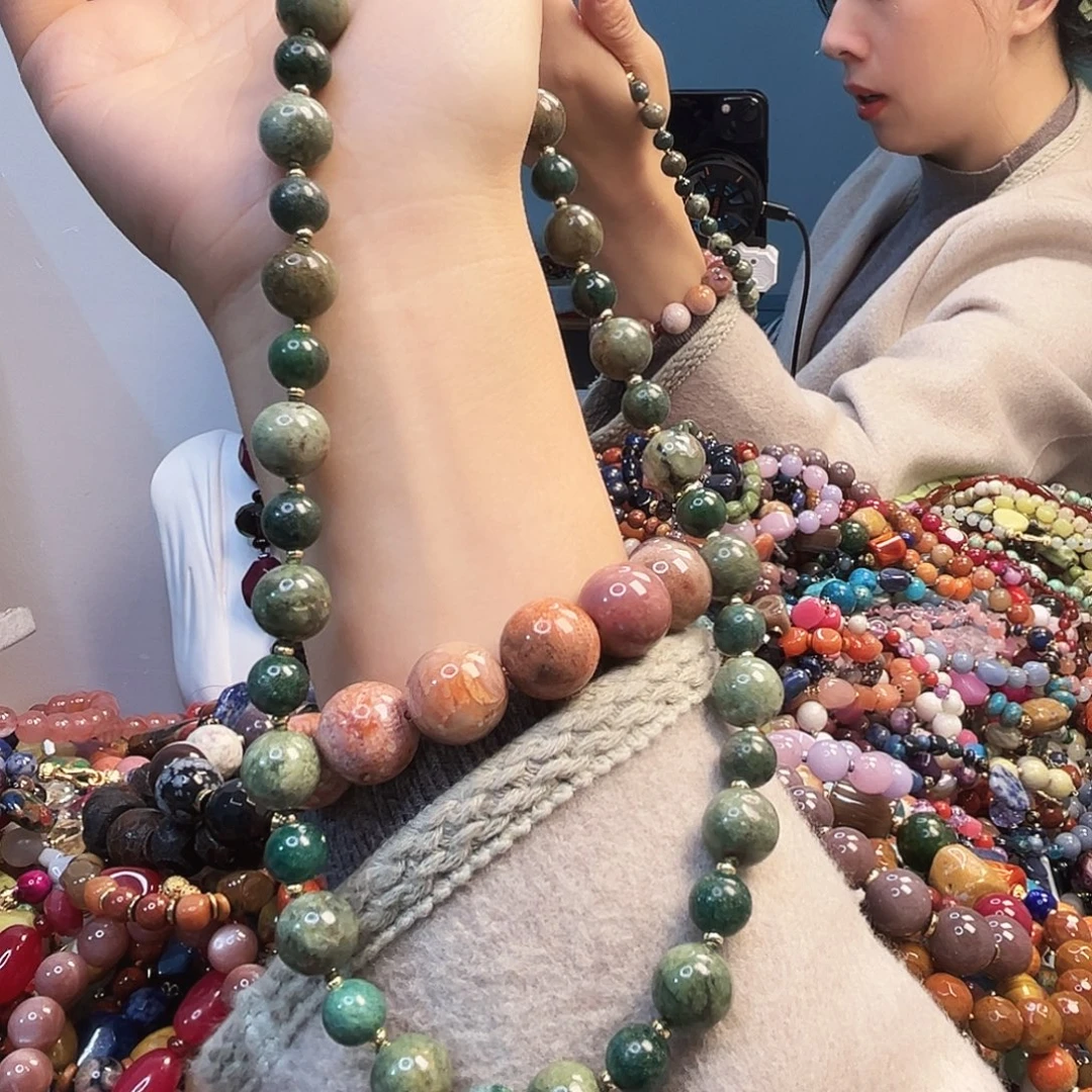 玛瑙/玉髓未镶嵌珠宝半成品松长50