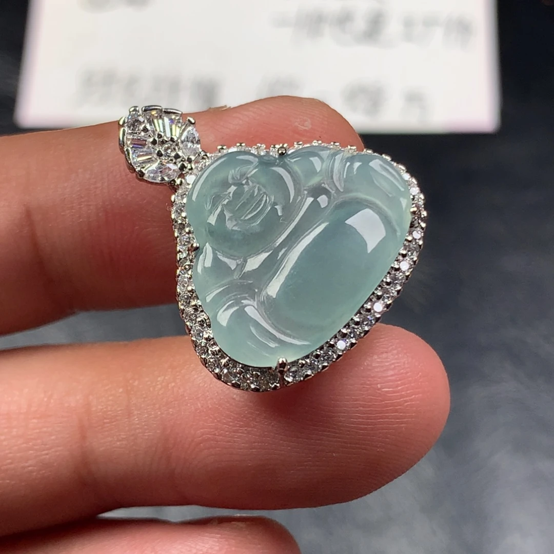 颈饰未镶嵌翡翠佛公
