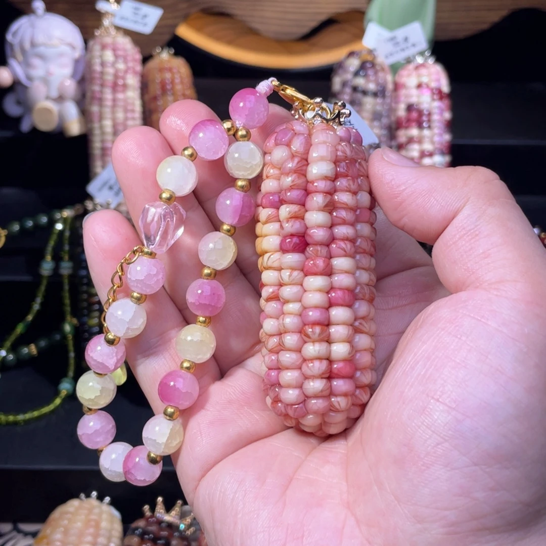 丹***贝有机玻璃文玩玉米