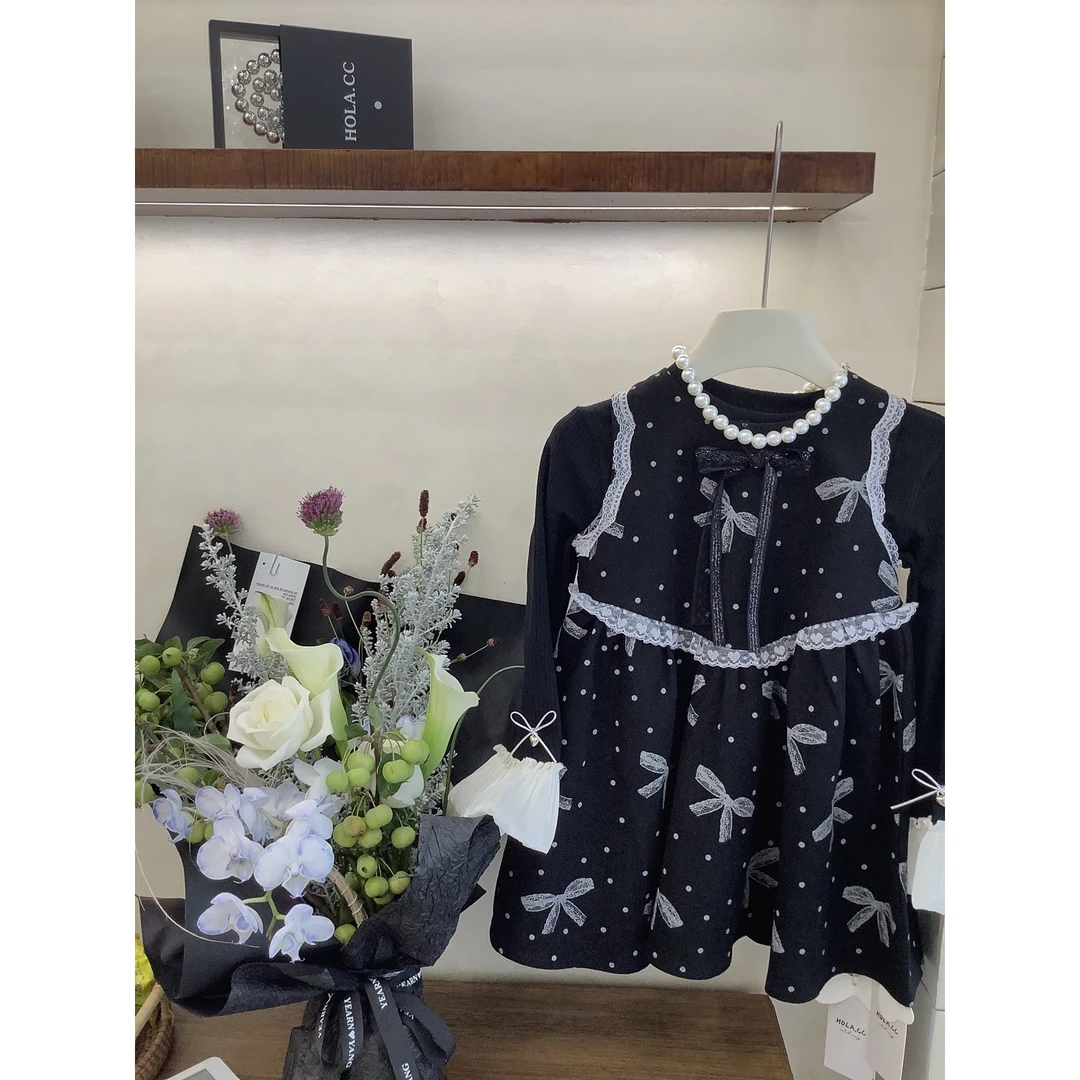 HOLA.CC·25秋~蝴蝶结印花连衣裙6306（汉服）