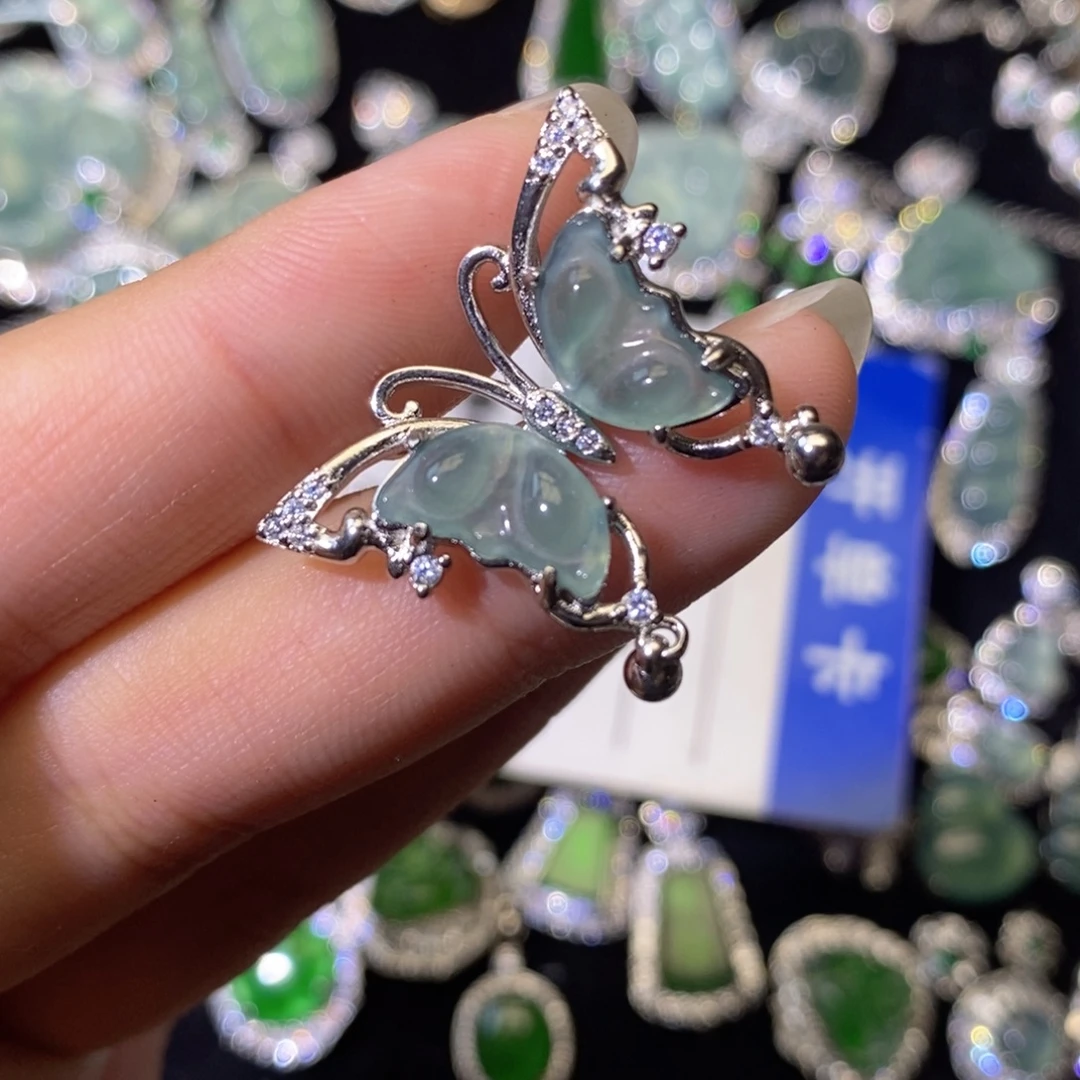 翡翠未镶嵌颈饰天然