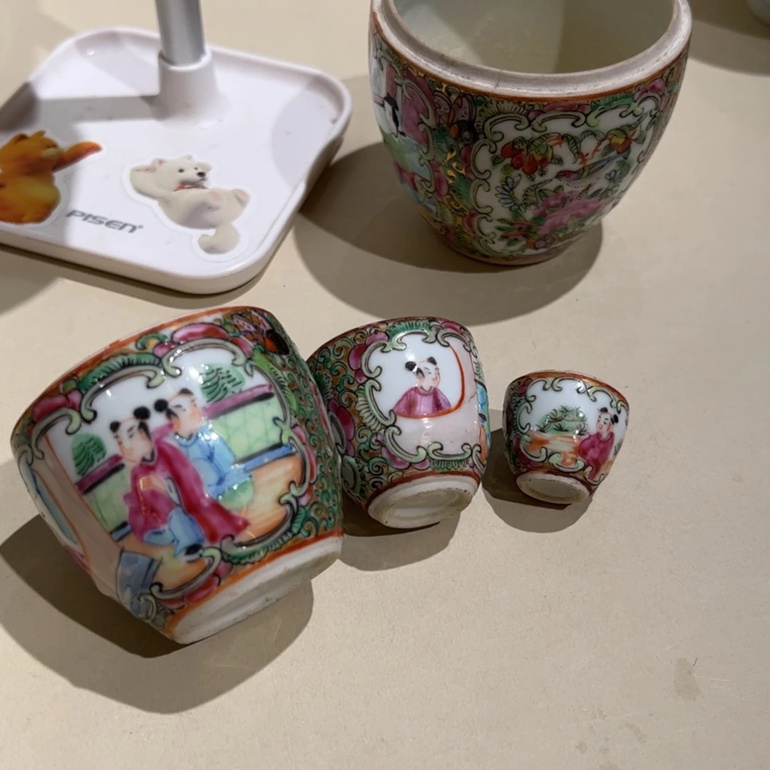 粉彩没问题开门货的