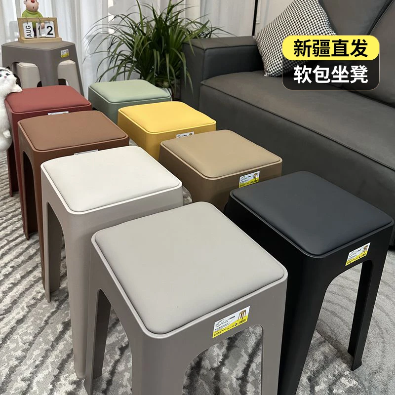 【2张起包邮】新疆包邮软包凳加厚餐桌凳子客厅板凳家用多风格餐凳