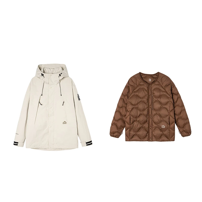 c037极地先锋3.系列90鹅绒三合一情侣三防羽绒服23330