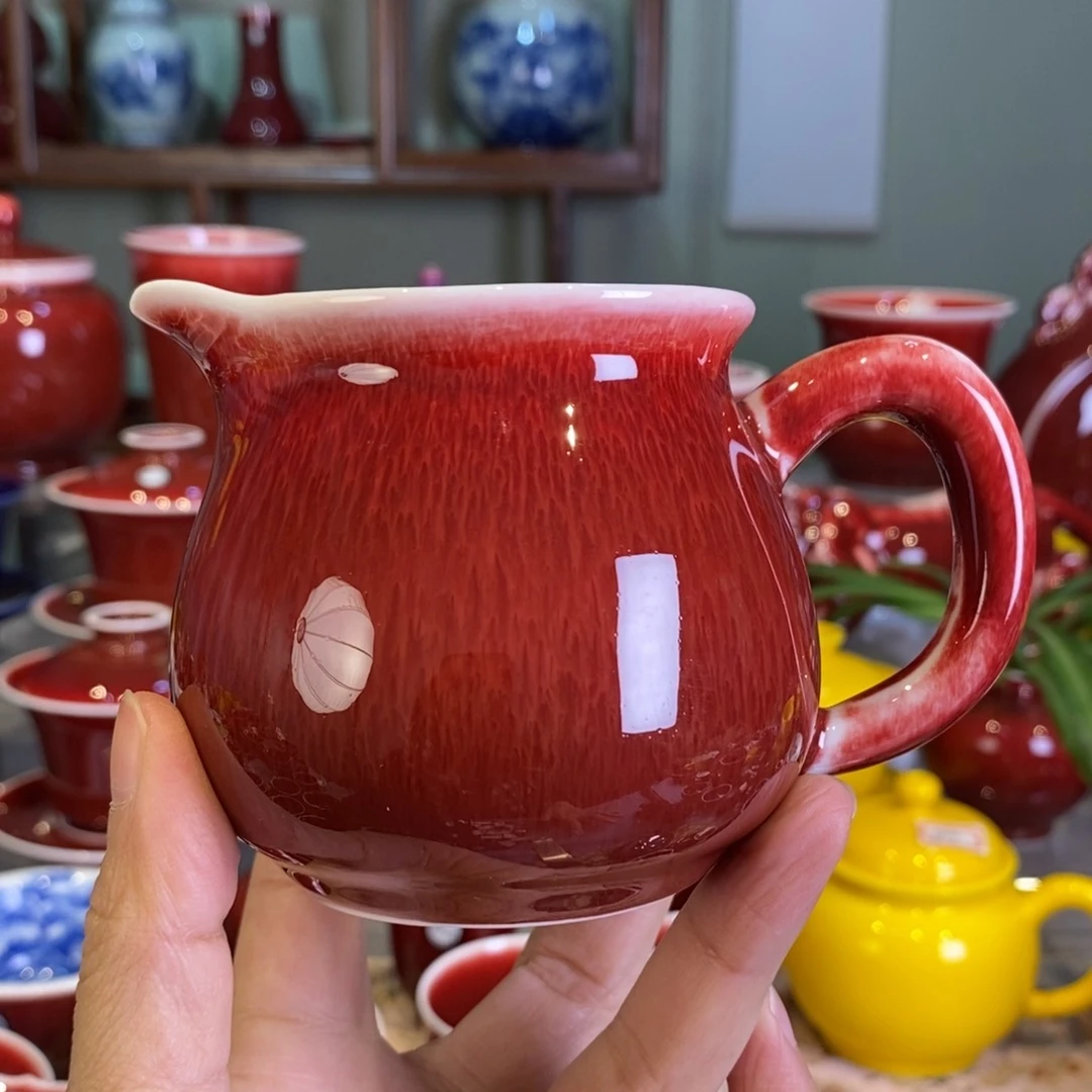清欢雅玩原矿郎红公道杯