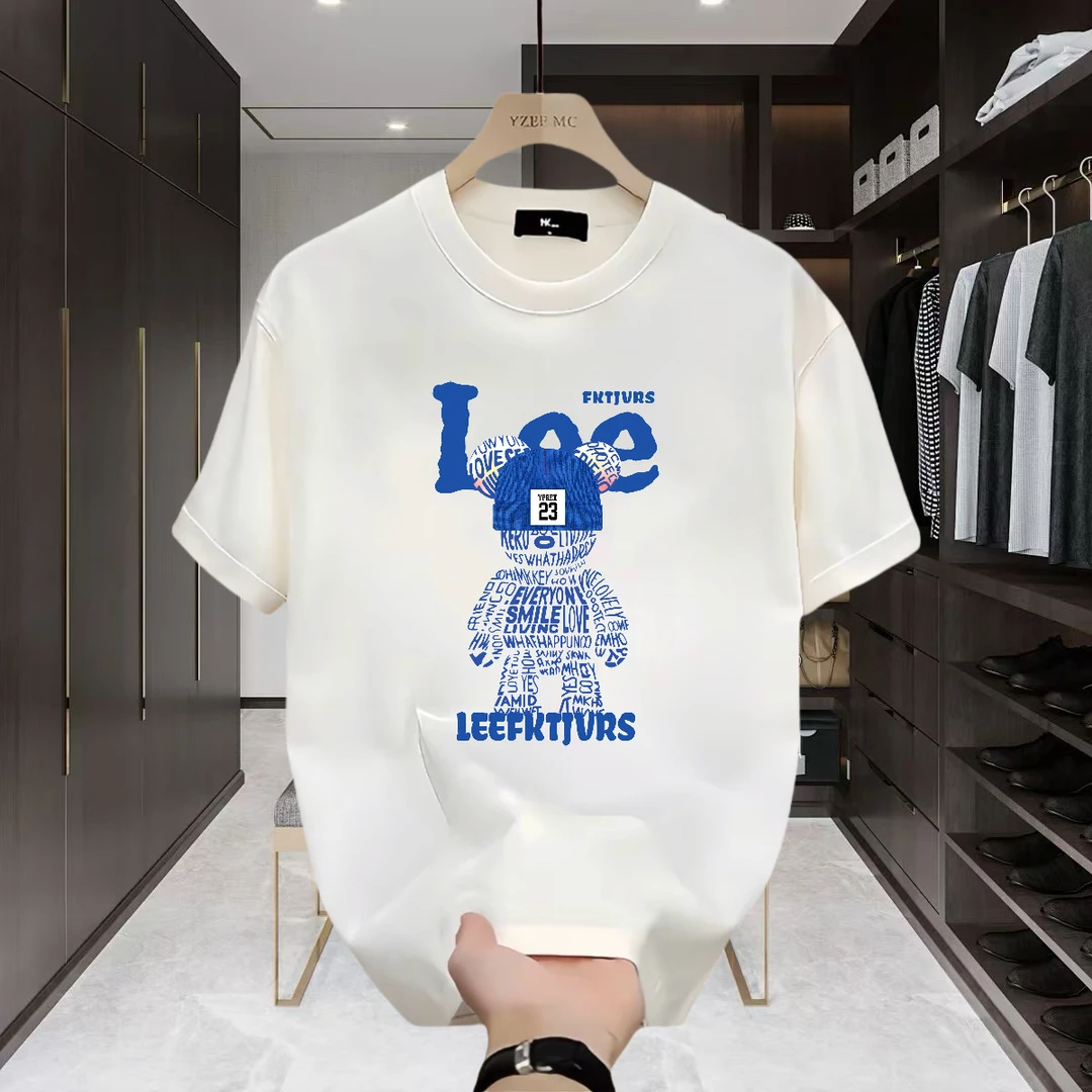 美式痞帅重磅纯棉短袖T恤青年男女款夏季ins潮牌街头时尚百搭上衣