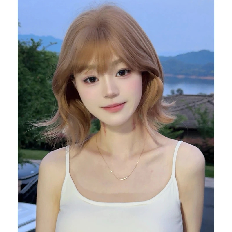 【元气物语】假发全头套女蓬松仿真发修饰脸型减龄外翻卷短发假发套
