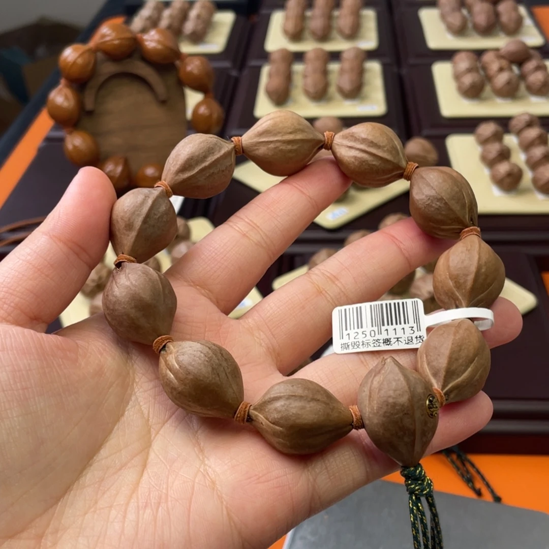 达***隆橄榄核手串/手链1926梅林铁核三面佛
