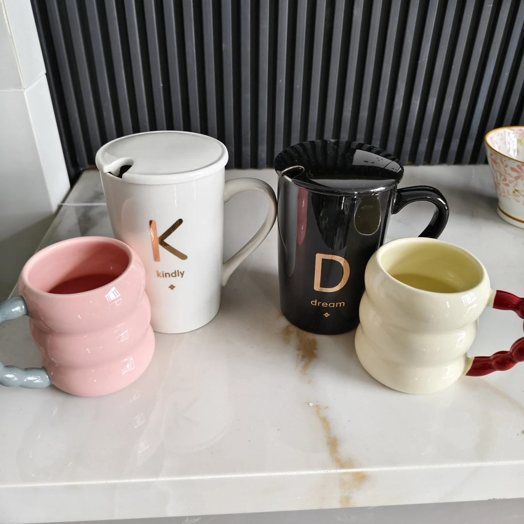 生日礼物马克杯简约字母印花可爱北欧风格