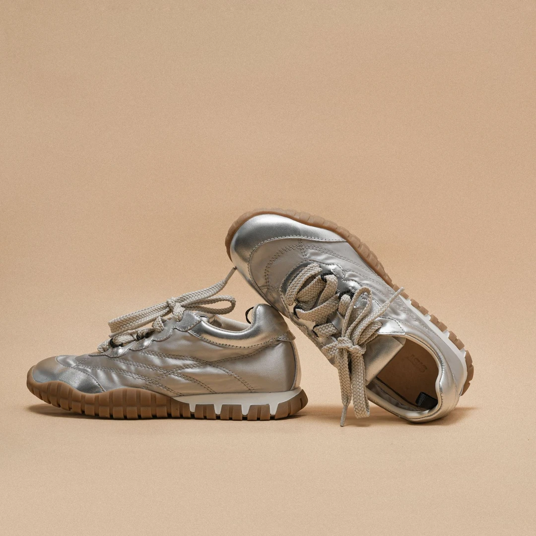 SIST初线工坊2025年MIU风新款系带厚底德训鞋女休闲鞋