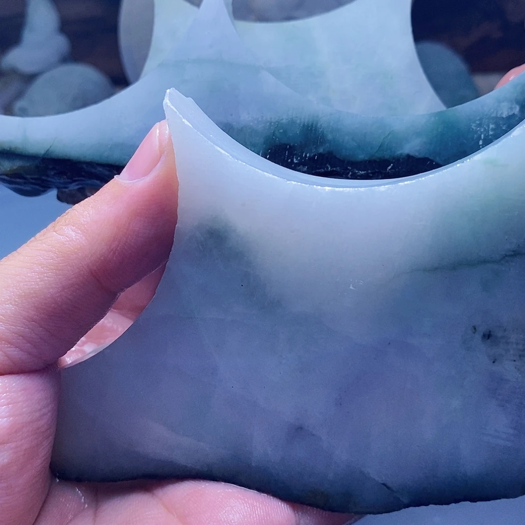 翡翠未镶嵌颈饰555