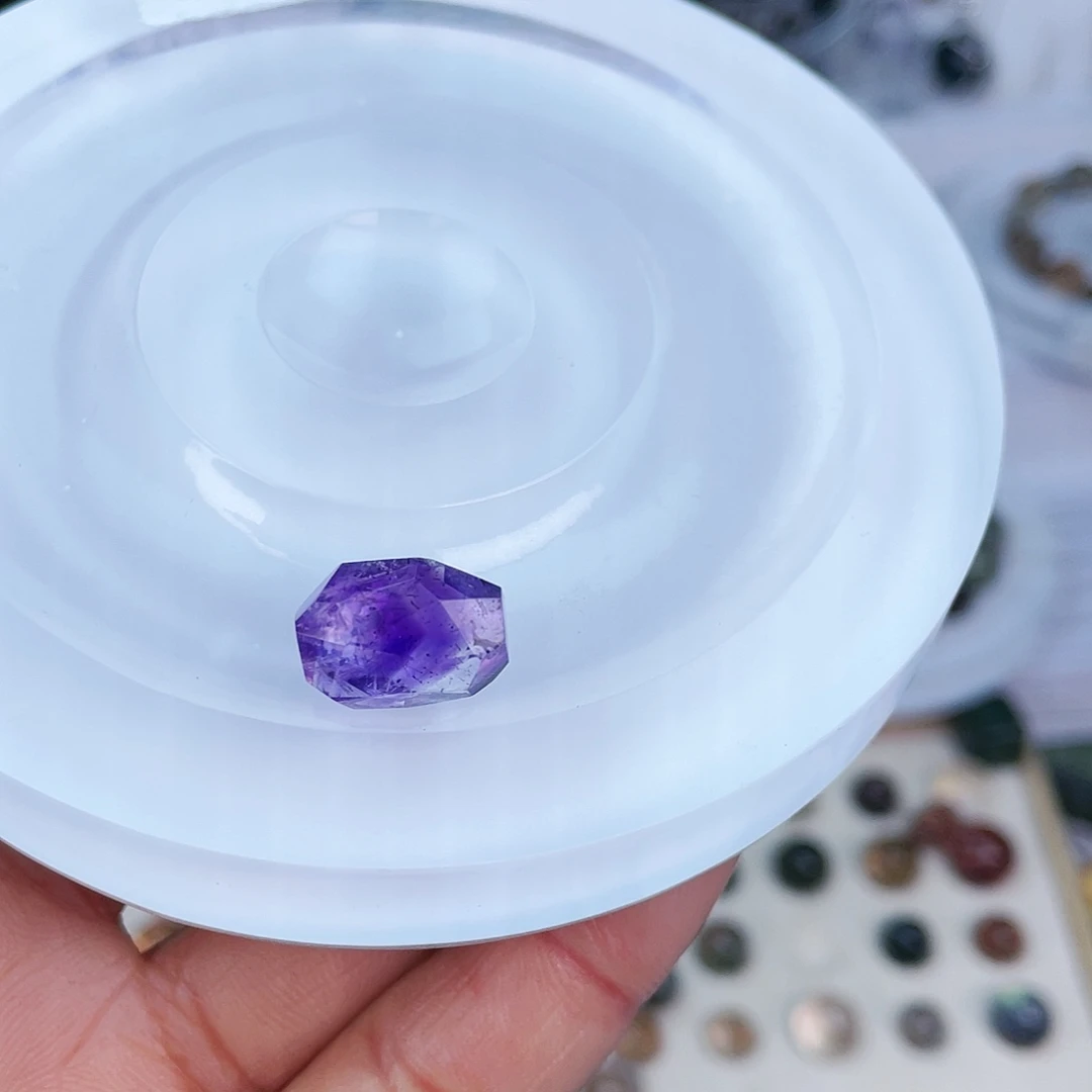水晶单珠打孔不退不换未镶嵌