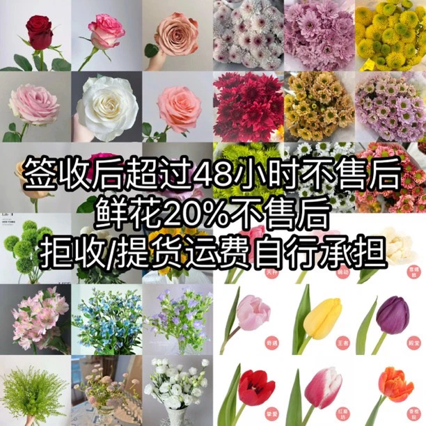 鲜花~(签收后超24小时不售后)