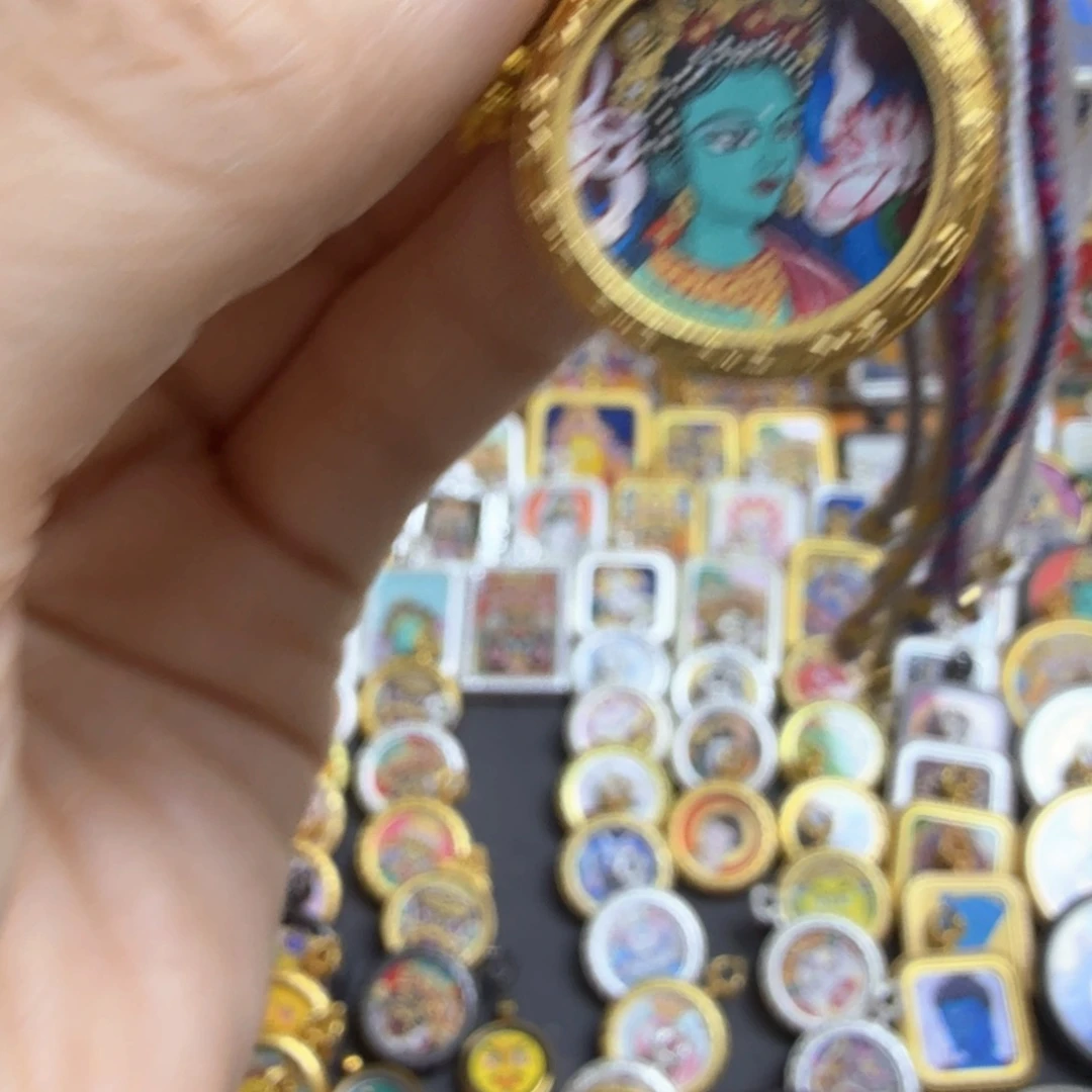 C***Y吊坠十三纯手绘2.0绿妈妈唐卡