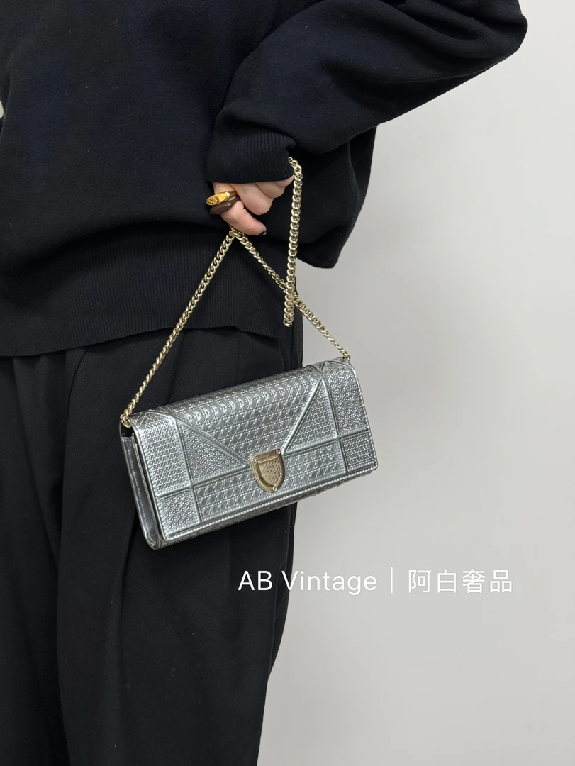 95新 DIOR/迪奥 阿白奢品/Dior 横版盾牌单肩包